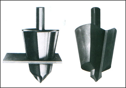Conical boring tool for sheets