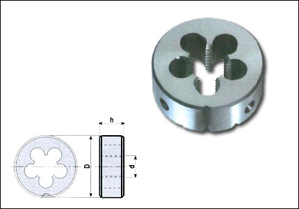 Circular die M with chamfer