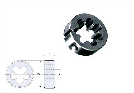 Circular die F28 for brass valves