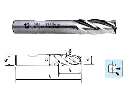 HSS-Co conical cutter