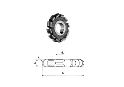 HSS-Co form convex cutter