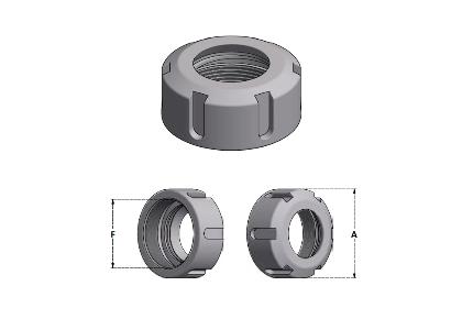 ER ring nut with standard thread