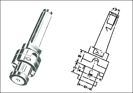 Morse taper milling machine spindle, CMT kind