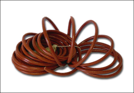 Round leather rope