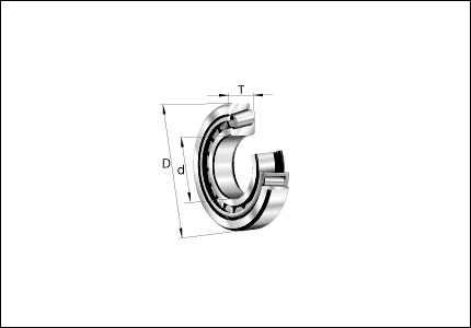 Radial single row taper roller bearing