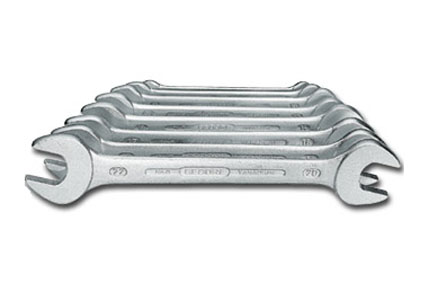 Set of 12 open end spanners