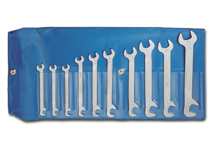Set of 10 little open end spanners