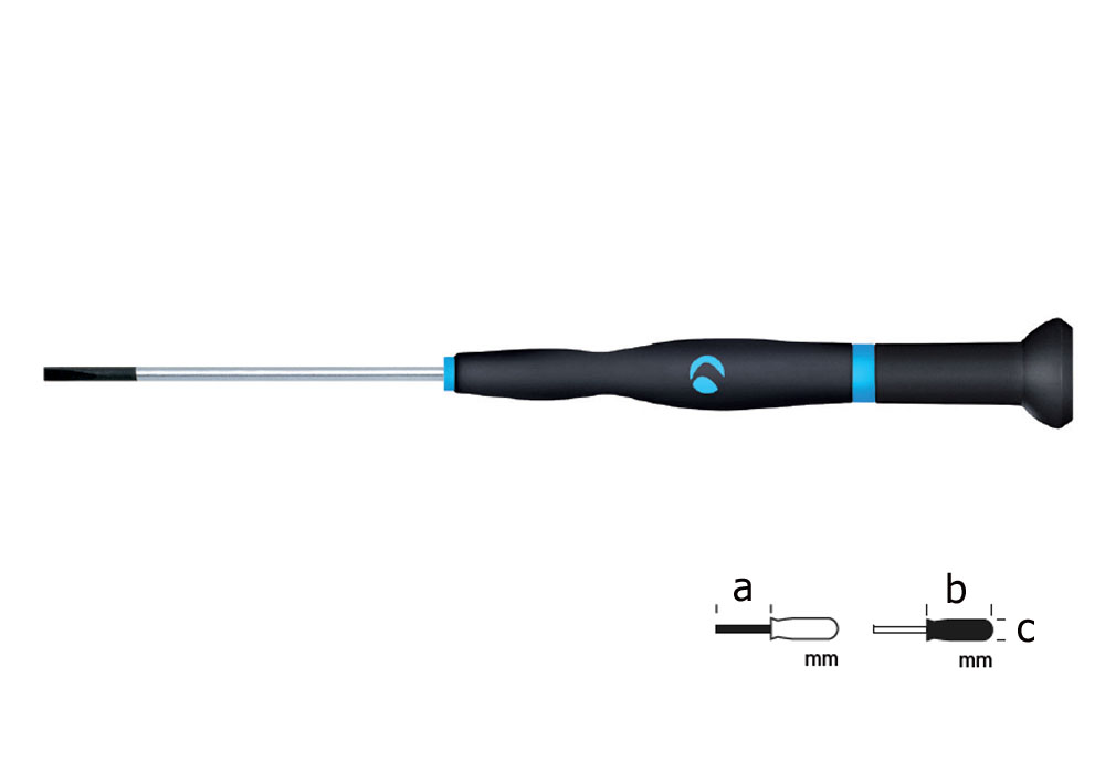 Slotted screwdriver for electronics WITTRON