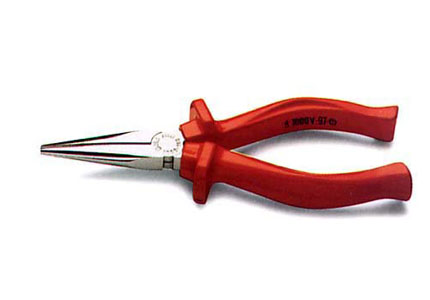 Half-round nose pliers, insulated