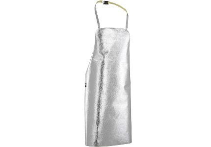 Heat resistant aluminized cloth apron