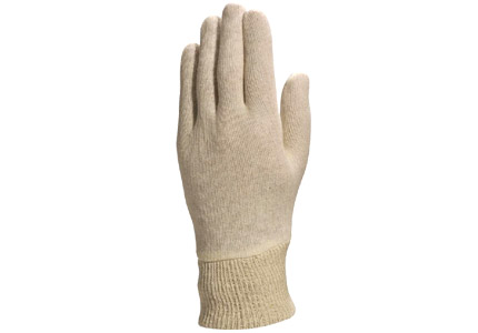 Light cotton knitted glove for general use