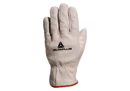 Bovine grain leather glove