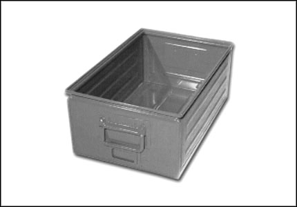 Superposable metal container