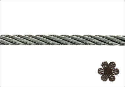 Wire rope with 114 wires for lifting systems