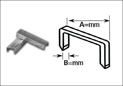 Steel staples for manual stapler Rocama 20