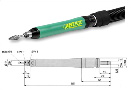 Axial grinder SRD 3-55/2, 55000 rpm